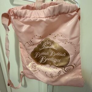 Disney Bibbidi Bobbidi Boutique Pink Satin Drawstring Bag